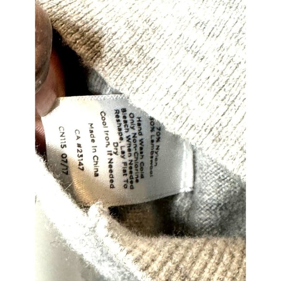 Talbots gray pullover Lambswool mix sweater - Picture 8 of 8